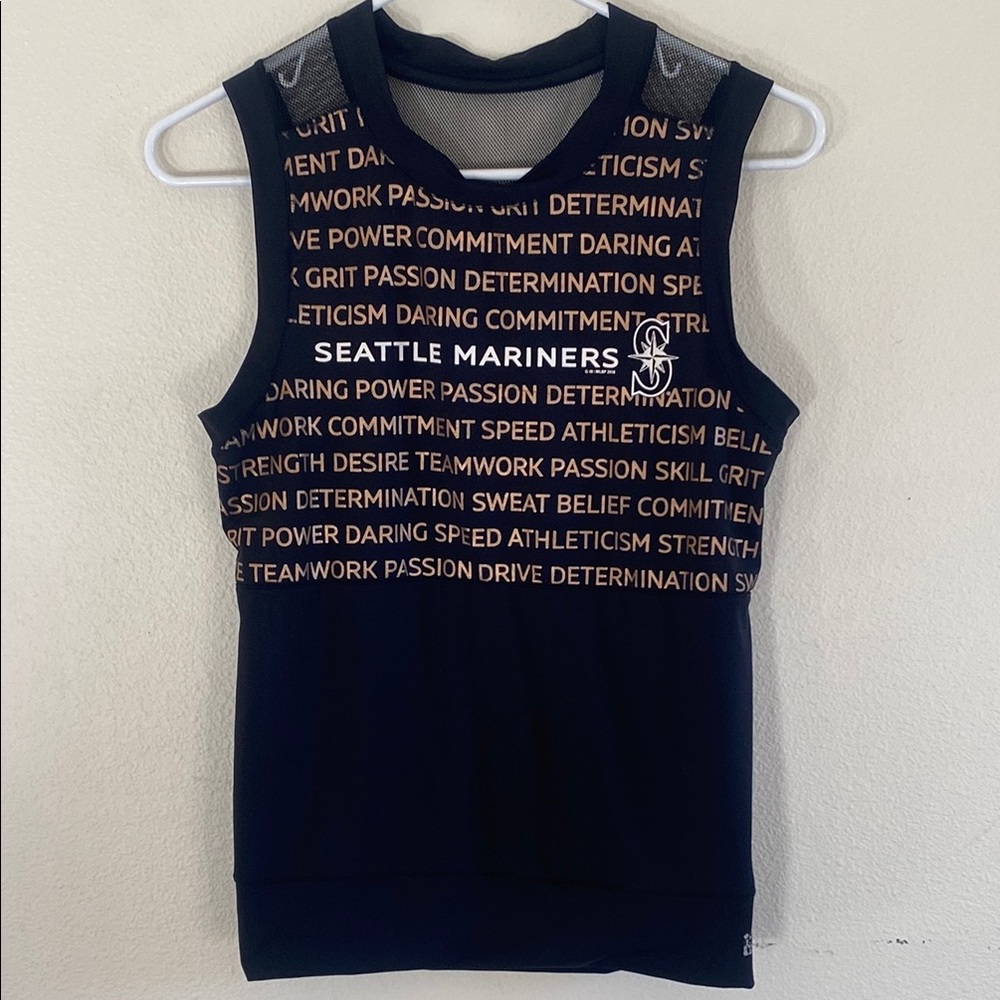 Black Cotton Tank Top with Graphic Design